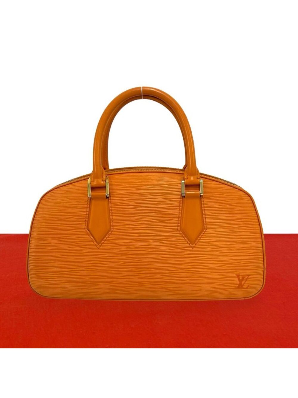 Louis Vuitton Jasmine Epi Leather Mini Boston Bag Mandarin Orange